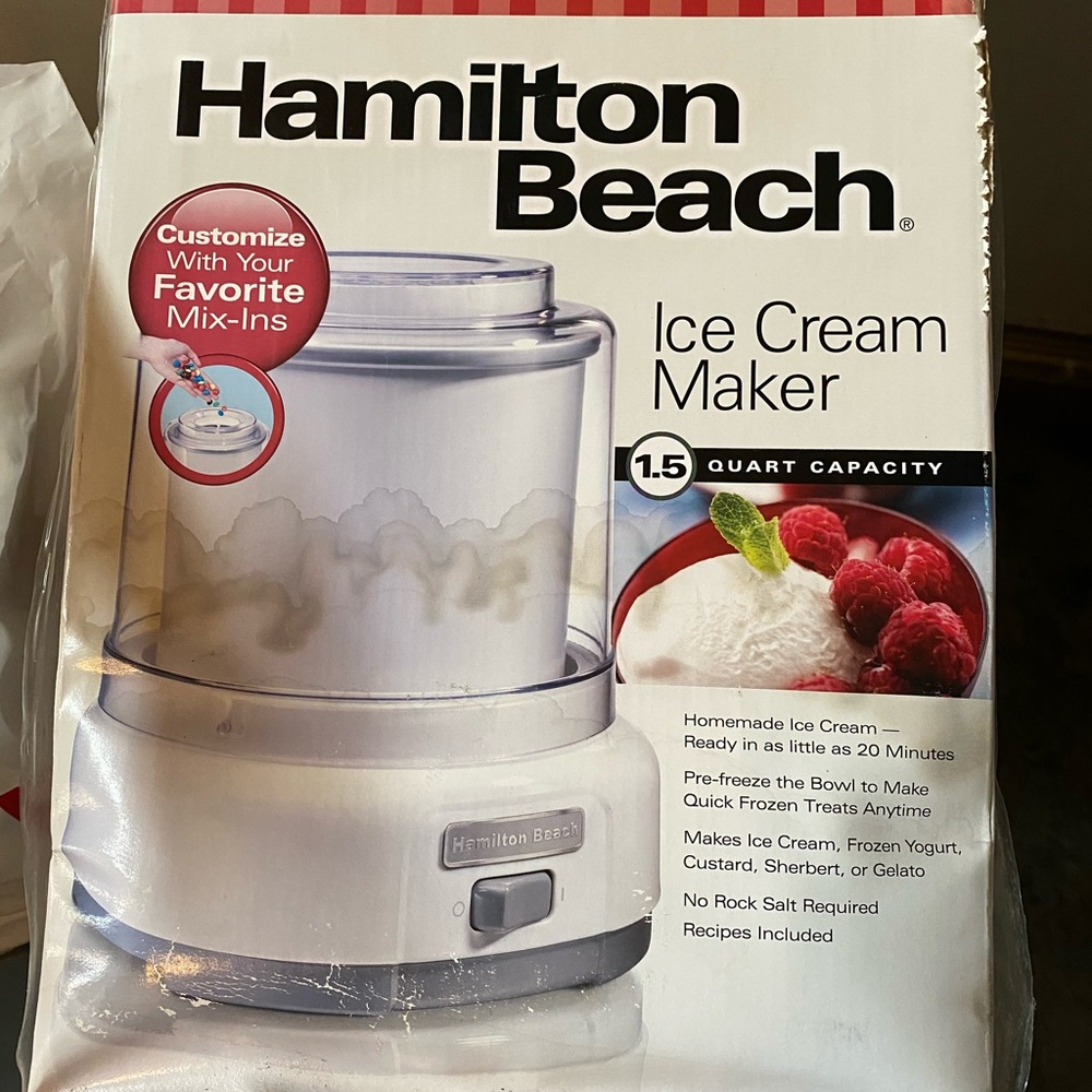 Hamilton Beach ice cream maker